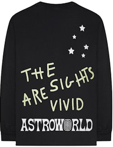 Travis Scott Astroworld Disfruta el Viaje Camiseta Larga Negra Order Travis Scott Astroworld Disfruta el Viaje Camiseta Larga Negra