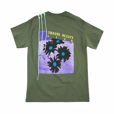 Travis Astroworld Europe Exclusive T-Shirt Washed Green