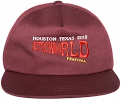 Travis Scott Astroworld Festival Hat Burgundy Travis Scott Astroworld Festival Hat Burgundy
