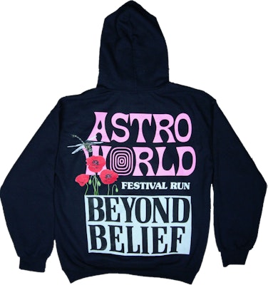 Travis Scott Astroworld Festival Run Beyond Belief Hoodie Black Order Travis Scott Astroworld Festival Run Beyond Belief Hoodie Black