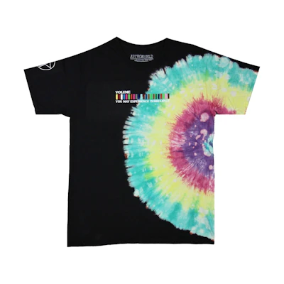 Travis Astroworld Festival Run Tie Dye Tee Black