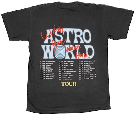 Travis Scott Astroworld Horse Head Tee Washed Black Order Travis Scott Astroworld Horse Head Tee Washed Black