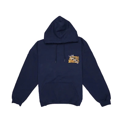 Travis Scott Astroworld Houston Exclusive Hoodie Blue