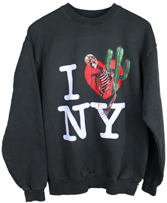Travis Scott Astroworld I Love NY Crewneck Black Buy Travis Scott Astroworld I Love NY Crewneck Black
