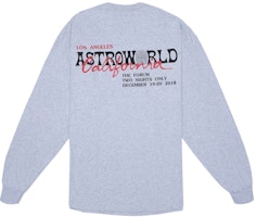 Travis Scott Astroworld LA Exclusive Longsleeve T-Shirt Grey Travis Scott Astroworld LA Exclusive Longsleeve T-Shirt Grey