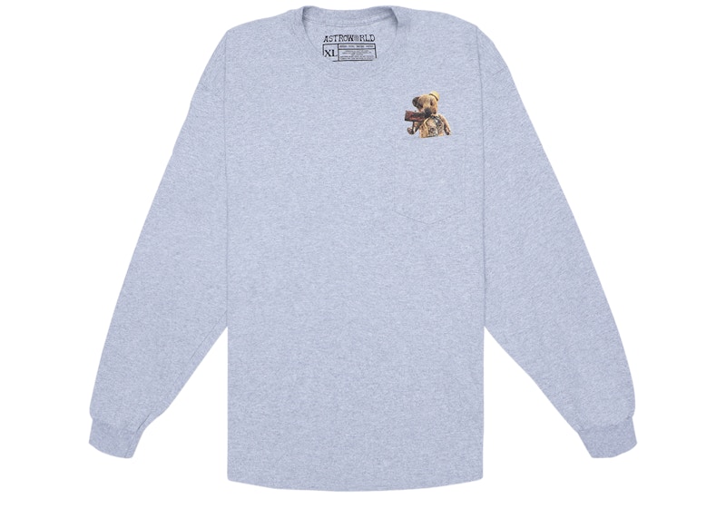 Travis Astroworld LA Exclusive LS Tee Grey 圖 2