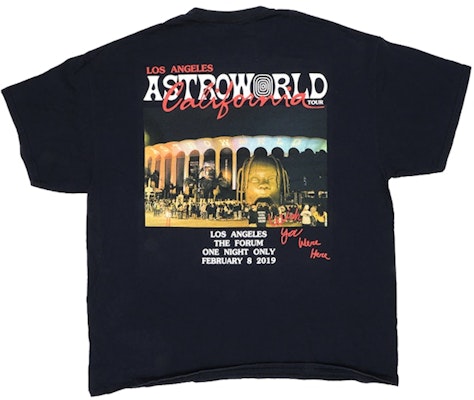 崔維斯·史考特太空世界洛杉磯限定黑色T恤 Order 崔維斯·史考特太空世界洛杉磯限定黑色T恤