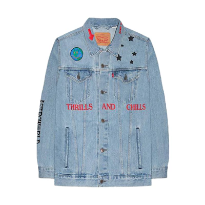 Travis Astroworld Levis Denim Jacket Blue