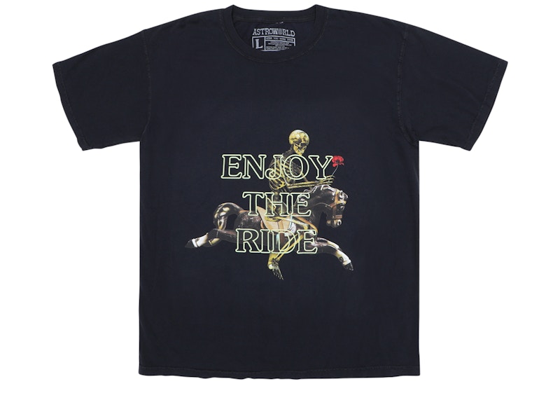 Buy Travis Scott Astroworld Lollapalooza Enjoy The Ride Kaos Hitam Pudar