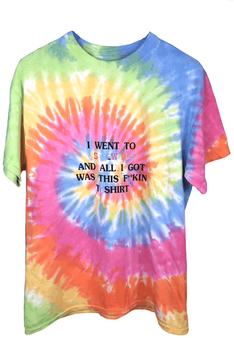 Travis Astroworld Lollapalooza I Went To Astroworld Tee Tie Dye