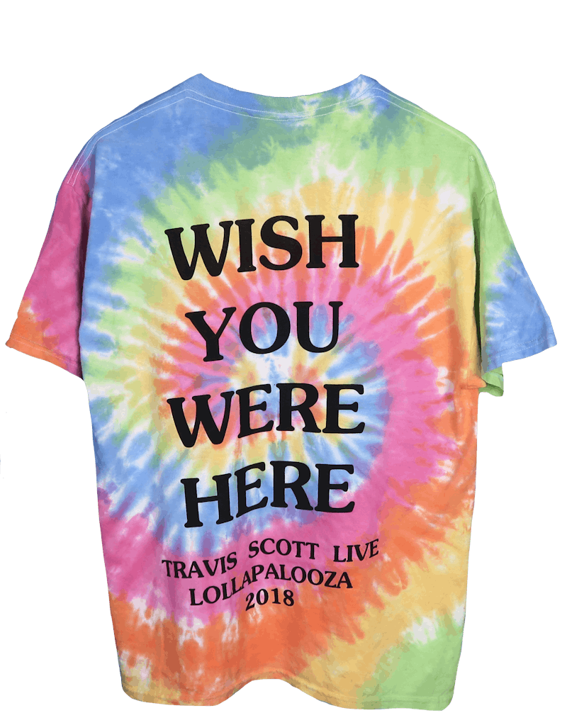 Travis Astroworld Lollapalooza I Went To Astroworld Tee Tie Dye 圖 2