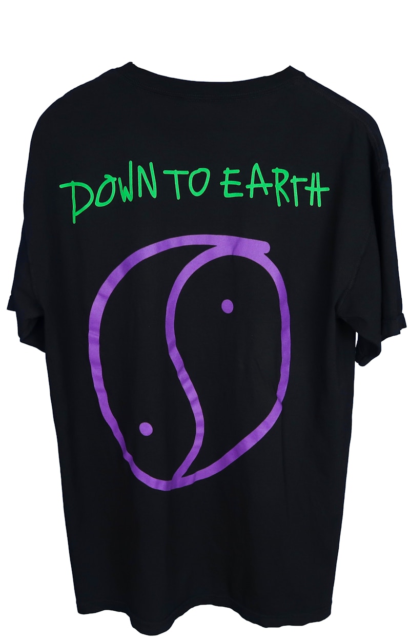 Order Travis Scott Astroworld Lollapalooza Smiley World T-Shirt Hitam