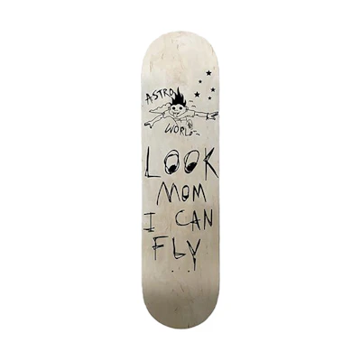Travis Astroworld Look Mom I Can Fly Skateboard Tan
