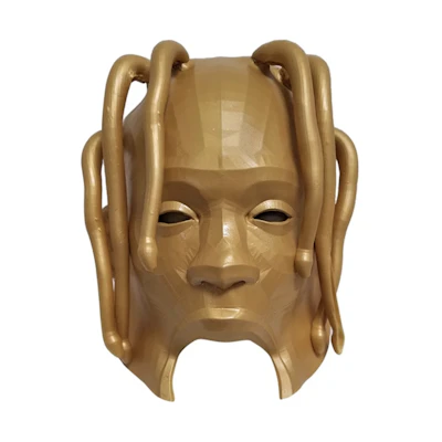 Travis Astroworld Mask Gold