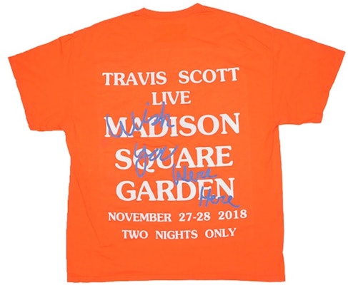 Travis Scott Astroworld NY Exclusive T-Shirt Orange Order Travis Scott Astroworld NY Exclusive T-Shirt Orange