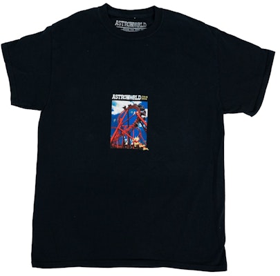 Travis Scott Astroworld Roller Coaster Tee Black Buy Travis Scott Astroworld Roller Coaster Tee Black
