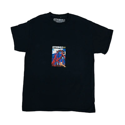 Travis Astroworld Roller Coaster Tee Black
