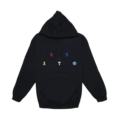 Travis Astroworld Scattered Hoodie Black