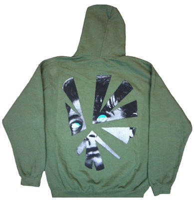 Travis Scott Astroworld Shattered Face Hoodie Olive Order Travis Scott Astroworld Shattered Face Hoodie Olive