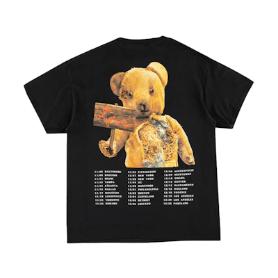 Travis Astroworld Teddy Bear T-Shirt Black