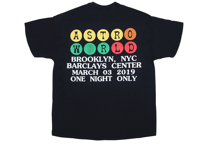 Travis Astroworld Tour Burning Train Barclays Tee Black 圖 2