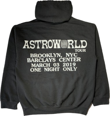Travis Scott Astroworld Tour Gimmie The Loot Barclays Hoodie Black Order Travis Scott Astroworld Tour Gimmie The Loot Barclays Hoodie Black