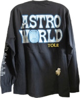 Travis Scott Astroworld Tour Kaos Lengan Panjang Hitam Order Travis Scott Astroworld Tour Kaos Lengan Panjang Hitam