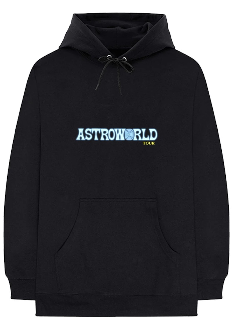 Buy Hoodie Pelancaran Travis Scott Astroworld Tour Hitam