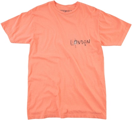 Travis Scott Astroworld Tour London T-Shirt Salmon "Wish You Were Here" Buy Travis Scott Astroworld Tour London T-Shirt Salmon "Wish You Were Here"