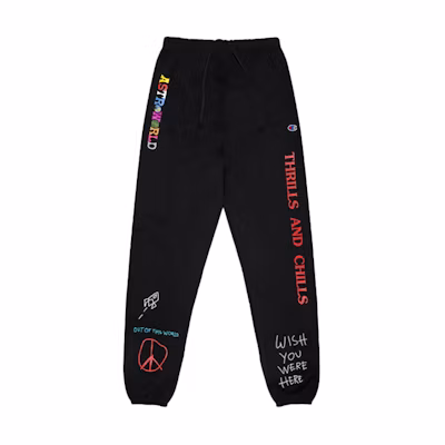 Travis Astroworld World Peace Sweatpants Black