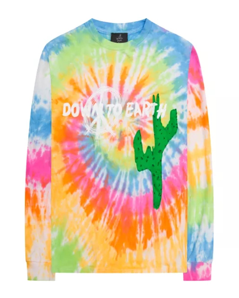 Buy 트래비스 스캇 아스트로월드 DSM 다운투어스 타이다이 티셔츠
