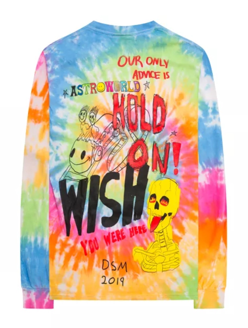 Travis Astroworld DSM Down To Earth L/S Tee Tie Dye 圖 2