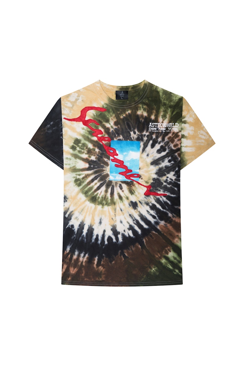 Buy Travis Scott Astroworld X DSM NY Screamer Tie Dye Kaos