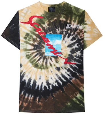 Travis Scott Astroworld X DSM NY Screamer Tie Dye Kaos Buy Travis Scott Astroworld X DSM NY Screamer Tie Dye Kaos