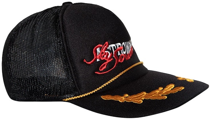 Travis Scott Astroworld X Dover Street Market NY Trucker Hat Black Order Travis Scott Astroworld X Dover Street Market NY Trucker Hat Black
