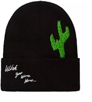 Travis Scott Astroworld x Dover Street Market Wish You Were Here Beanie Black Travis Scott Astroworld x Dover Street Market Wish You Were Here Beanie Black