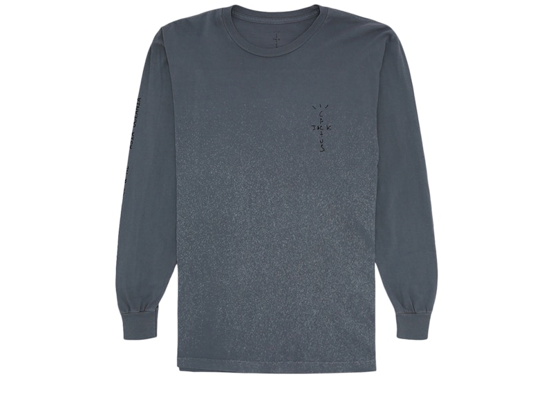 Order Travis Scott 背饰长袖T恤水洗灰色