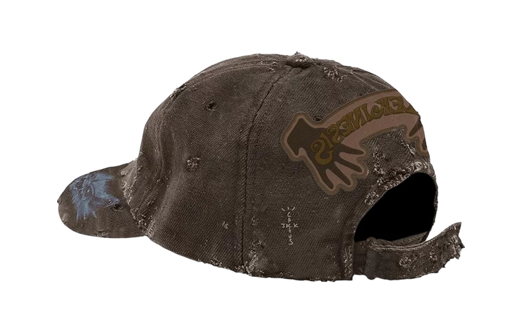 Lookbook Topi Unisex Kapas Coklat Travis Scott dengan Sulaman Huruf untuk Pasangan TSUT-HB26