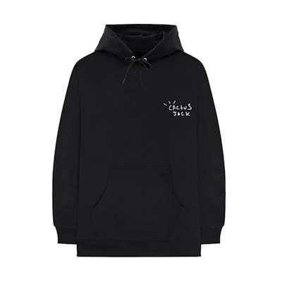 Travis Cactus Jack Airbrush Hoodie Black