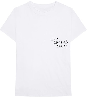 Travis Scott Cactus Jack 空氣噴繪白色 T 恤 Buy Travis Scott Cactus Jack 空氣噴繪白色 T 恤