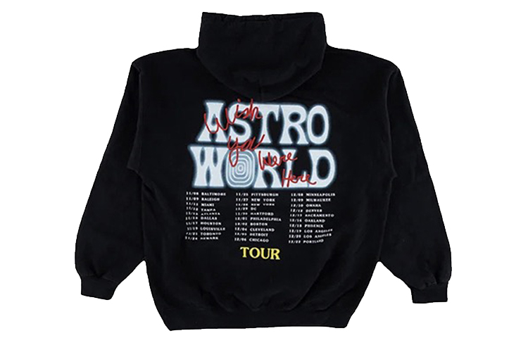 Lookbook Sudadera Unisex Negra Travis Scott Cactus Jack Astro World Logo. TC-248