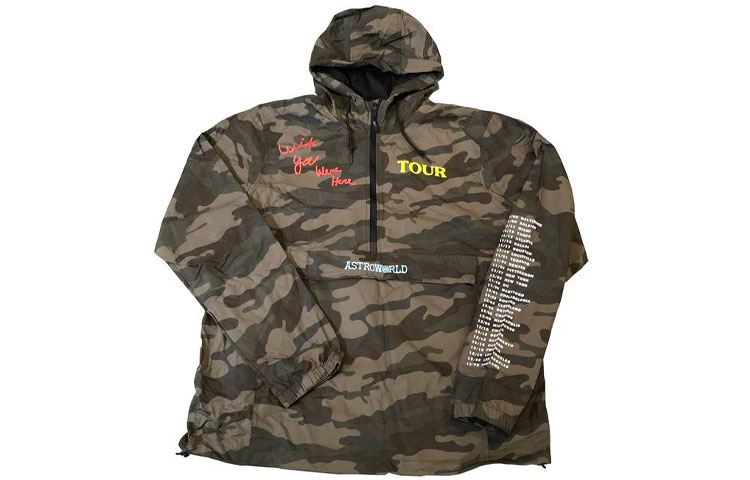 Travis Scott Cactus Jack Astroworld Anorak Camo Pullover Jacket Unisex TC-350