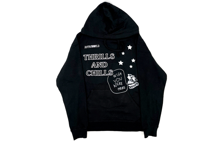 Travis Cactus Jack Astroworld Hoodie Black Unisex Cartoon Print TC-85