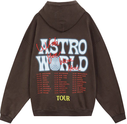 Travis Scott Cactus Jack Astroworld 標誌連帽衫棕色款 男女通用款式 TC-88 Lookbook Travis Scott Cactus Jack Astroworld 標誌連帽衫棕色款 男女通用款式 TC-88