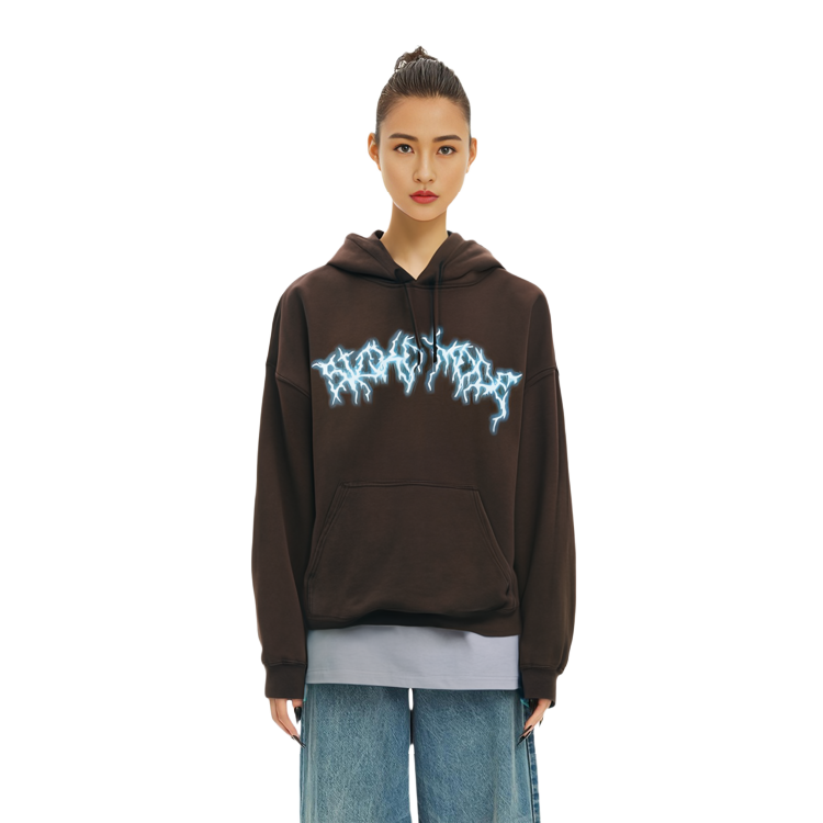 Sizing Travis Scott Cactus Jack Astroworld 標誌連帽衫棕色款 男女通用款式 TC-88