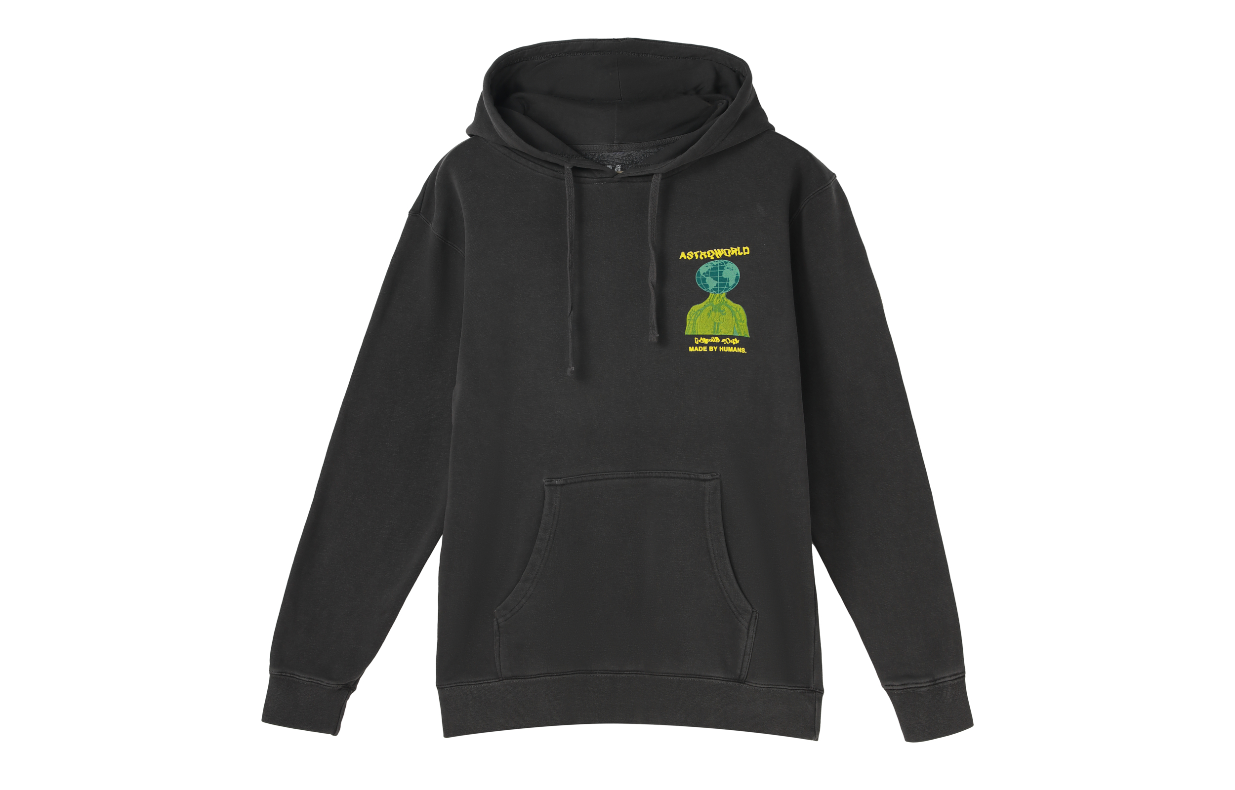 Travis Cactus Jack Astroworld Washed Hoodie Graphic Pullover Unisex Black TC-386