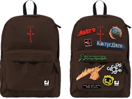 Travis Scott Cactus Jack Backpack With Patch Set Brown Travis Scott Cactus Jack Backpack With Patch Set Brown