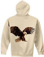 Travis Scott Cactus Jack Beige Hoodie - Eagle Print Birds In The Trap Unisex TC-340 Travis Scott Cactus Jack Beige Hoodie - Eagle Print Birds In The Trap Unisex TC-340