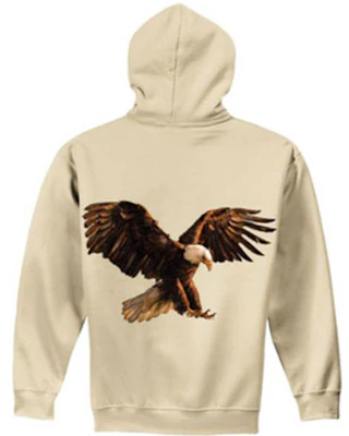 Travis Scott Cactus Jack 米色連帽衫 - 鷹圖案 Birds In The Trap 男女適穿 TC-340 Order Travis Scott Cactus Jack 米色連帽衫 - 鷹圖案 Birds In The Trap 男女適穿 TC-340