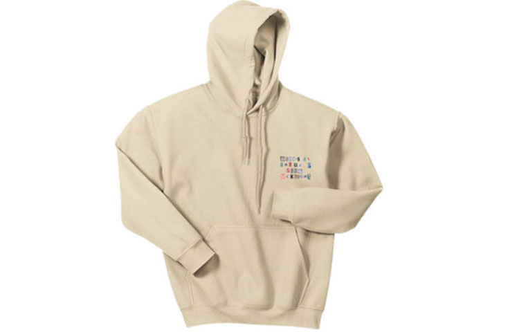 Lookbook Travis Scott Cactus Jack 米色連帽衫 - 鷹圖案 Birds In The Trap 男女適穿 TC-340